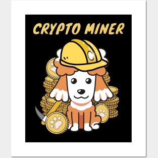 Funny Poodle is a Crypto Miner Posters and Art